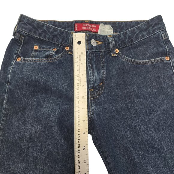 Levi's Superlow 7S Jeans Women's 100% Cotton Made in Canada Size 27x30 - Picture 6 of 14
